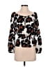 MICHAEL Michael Kors 100% Silk Black Long Sleeve Silk Top Size S - photo 1