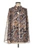 Show Me Your Mumu 100% Polyester Paisley Silver Long Sleeve Blouse Size S - photo 1
