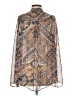 Show Me Your Mumu 100% Polyester Paisley Silver Long Sleeve Blouse Size S - photo 2