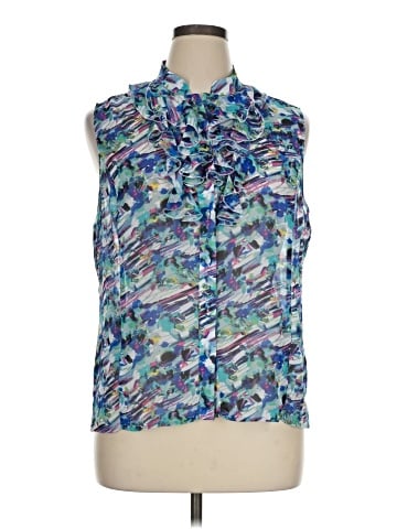 Tahari by ASL Sleeveless Blouse (view 1)