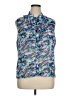 Tahari by ASL 100% Polyester Blue Sleeveless Blouse Size XL - photo 1