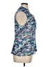 Tahari by ASL 100% Polyester Blue Sleeveless Blouse Size XL - photo 4