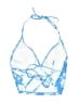 Unbranded Floral Blue Swimsuit Top Size M - photo 2