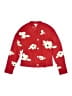 Cat & Jack Floral Red Cardigan Size 10 - 12 - photo 1