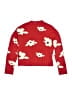 Cat & Jack Floral Red Cardigan Size 10 - 12 - photo 2
