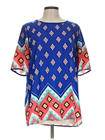 Moa U.S.A. Short Sleeve Blouse (view 1)