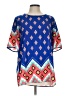 Moa U.S.A. Blue Short Sleeve Blouse Size L (estimated) - photo 1