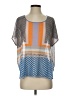 Clover Canyon 100% Polyester Blue Short Sleeve Blouse Size S - photo 1