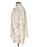 ASOS 100% Polyester Animal Print Ivory Long Sleeve Blouse Size 10 - photo 5