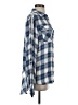 Sam Edelman 100% Rayon Plaid Blue Long Sleeve Blouse Size S - photo 4