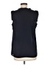 Banana Republic 100% Polyester Black Sleeveless Blouse Size M - photo 2