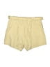 Zara Solid Yellow Khaki Shorts Size S - photo 2