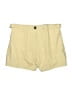 Zara Solid Yellow Khaki Shorts Size S - photo 1