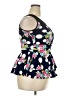 Unbranded Floral Polka Dots Blue Sleeveless Blouse Size XL - XXL - photo 4