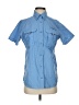 Columbia 100% Nylon Blue Short Sleeve Button-Down Shirt Size XS - photo 1