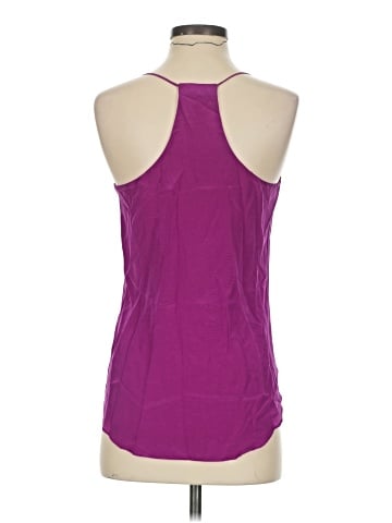 Lavender Brown Sleeveless Silk Top (view 2)