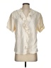 Anne Carson Ivory Short Sleeve Blouse Size S (estimated) - photo 1