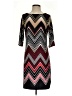Studio One Chevron-herringbone Burgundy Cocktail Dress Size S - photo 1