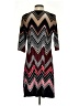 Studio One Chevron-herringbone Burgundy Cocktail Dress Size S - photo 2
