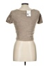 Forever 21 100% Nylon Tan Short Sleeve Turtleneck Size L - photo 2