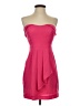 BCBGeneration 100% Polyester Solid Pink Cocktail Dress Size 2 - photo 1