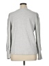 Ann Taylor LOFT 100% Cotton Solid Gray Silver Pullover Sweater Size XL - photo 2