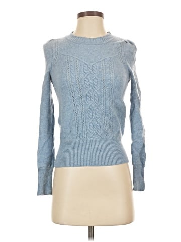 Aqua Cashmere Pullover Sweater (view 1)