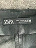 Zara 100% Polyurethane Metallic Silver Skort Size M - photo 3