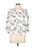 LUCCA White 3/4 Sleeve Blouse Size M - photo 1