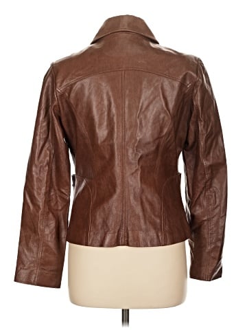 Black Rivet Leather Jacket (view 2)