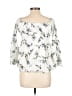 LUCCA White 3/4 Sleeve Blouse Size M - photo 2
