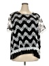 Alfred Dunner 100% Polyester Black Short Sleeve Blouse Size 3X - photo 1