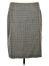 Banana Republic Plaid Gray Wool Skirt Size 8 Petite - photo 1