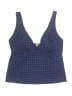 Lands' End Houndstooth Blue Swimsuit Top Size 12 - photo 1