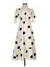 Assorted Brands Polka Dots Ivory Casual Dress Size S - photo 1