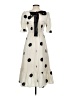 Assorted Brands Polka Dots Ivory Casual Dress Size S - photo 2