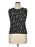 Plisse 100% Polyester Black Sleeveless Top Size XL - photo 1
