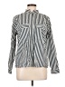 FRAME 100% Organic Cotton Stripes Ivory Long Sleeve Blouse Size XL - photo 1
