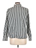 FRAME 100% Organic Cotton Stripes Ivory Long Sleeve Blouse Size XL - photo 2