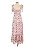 Sam Edelman 100% Polyester Floral Pink Ivory Casual Dress Size 10 - photo 2
