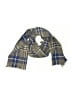 Jaeger 100% Wool Plaid Blue Scarf One size - photo 1