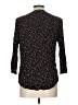 Monday Fun 100% Rayon Black 3/4 Sleeve Blouse Size L - photo 2