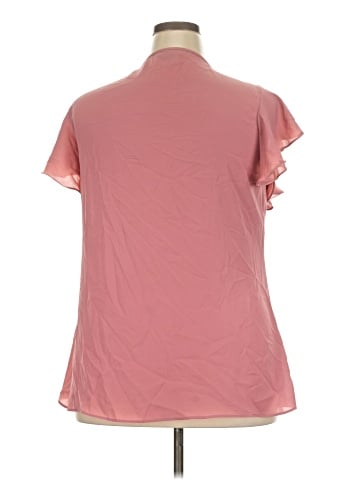 City Chic Short Sleeve Blouse (view 2)