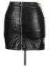 Unbranded 100% Polyester Solid Black Faux Leather Skirt Size XXL - photo 2