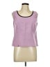 Perceptions 100% Polyester Purple Sleeveless Top Size 10 - photo 1