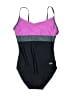 Speedo Color Block Purple One Piece Swimsuit Size 6 - photo 1
