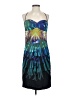 Nicole Miller Graphic Blue Cocktail Dress Size 8 - photo 1