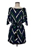 Trac Chevron-herringbone Blue Casual Dress Size M - photo 1