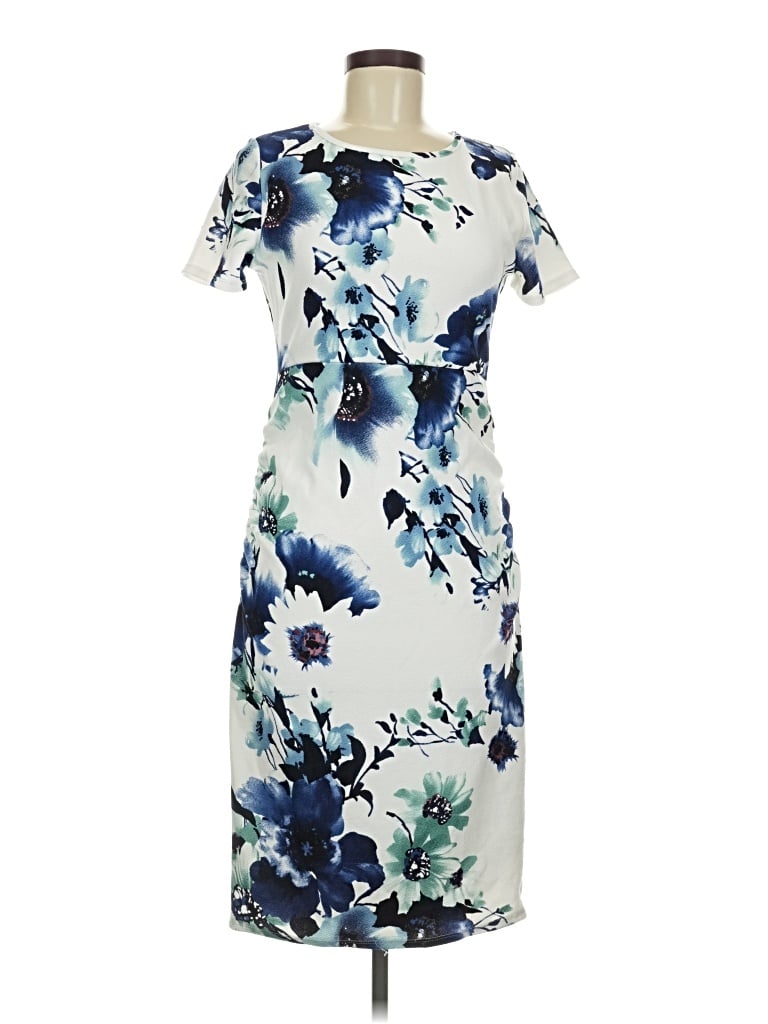 Pre-owned Pink Blush Cocktail Dress In Blue
