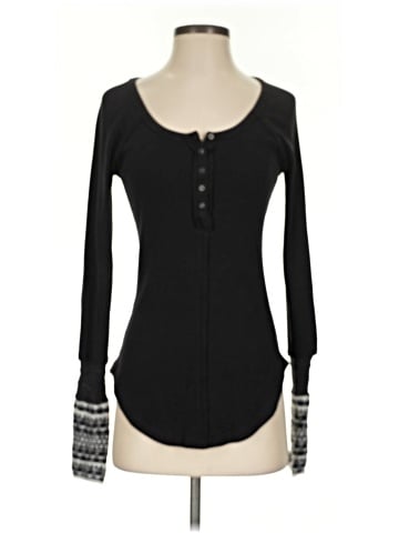 Free People Long Sleeve Henley (view 1)